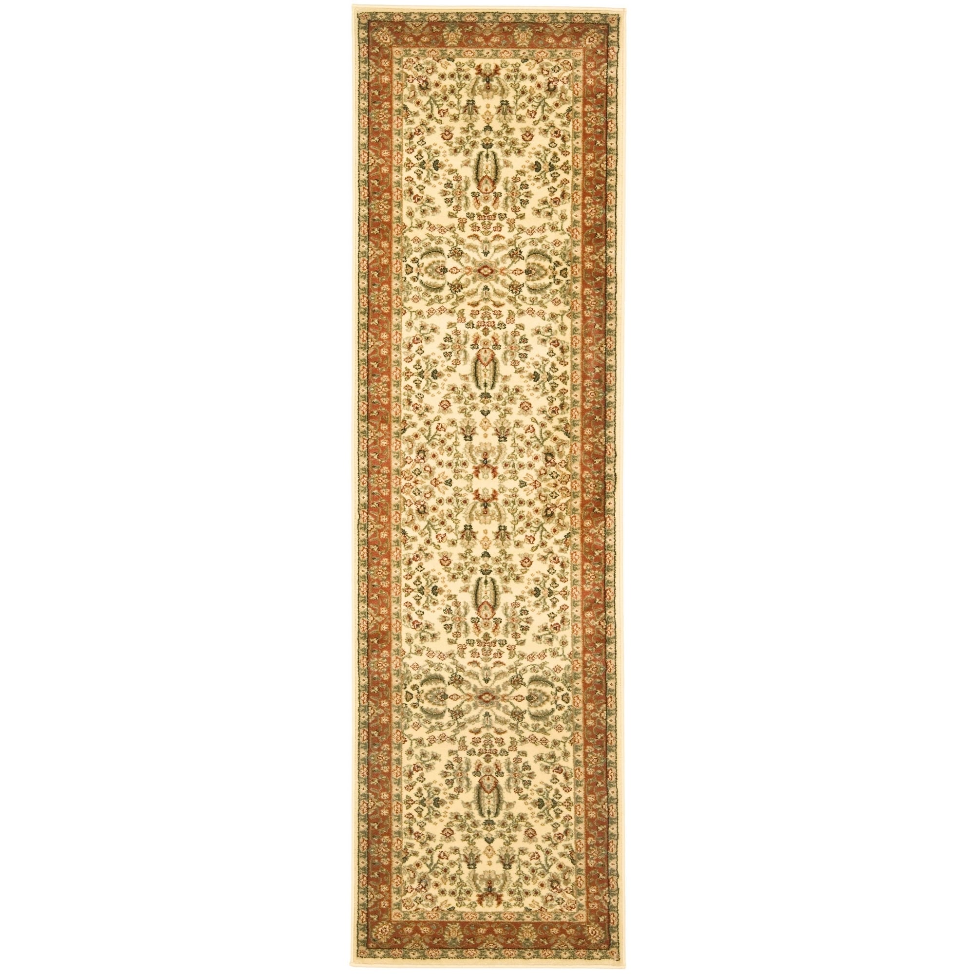 Safavieh Lyndhurst Traditional Oriental Ivory Rust Rug 2 3 X 10 Safavieh Lyndhurst Traditional Oriental Ivory Rust Rug 2 3 X 10