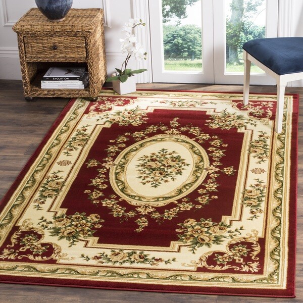 Safavieh Lyndhurst Traditional Oriental Red/ Ivory Rug - 8'11' x 12'