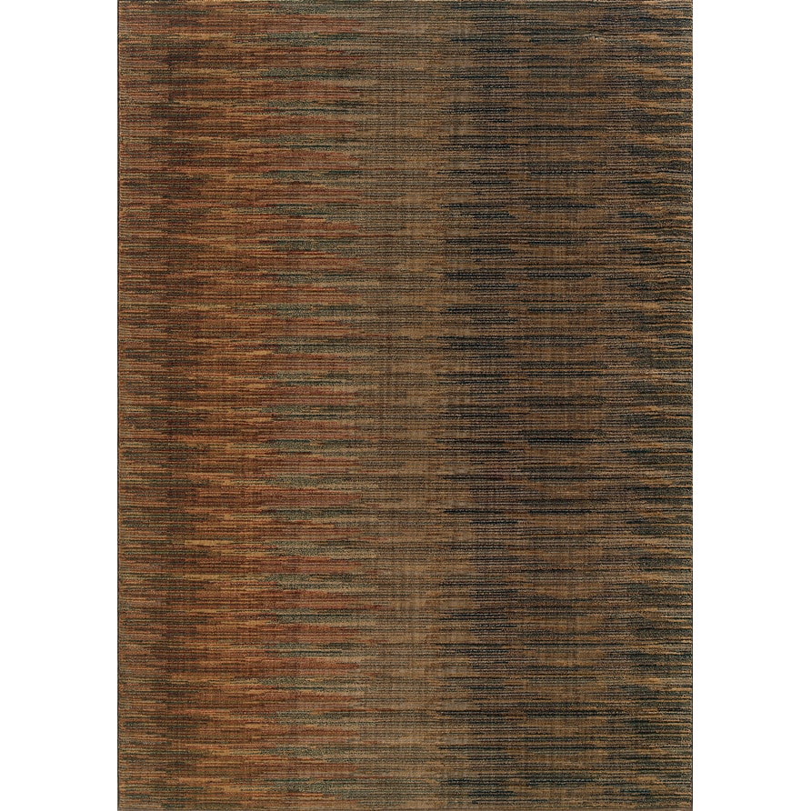 Indoor Brown/ Rust Area Rug (67 X 96)