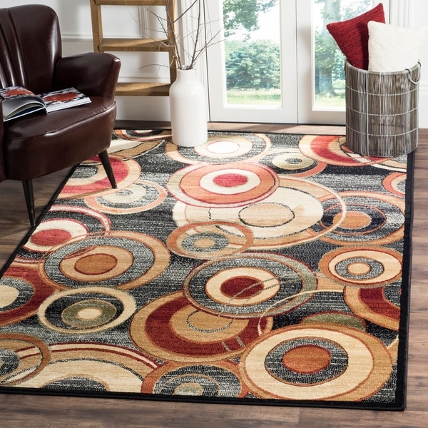 Safavieh Lyndhurst Contemporary Grey/ Multicolored Rug - 8'11 x 12'