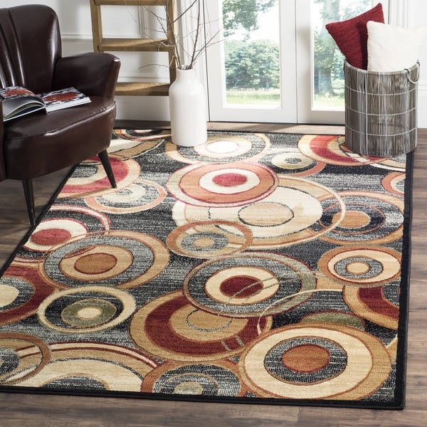 Safavieh Lyndhurst Contemporary Grey/ Multicolored Rug - 8'11 x 12'