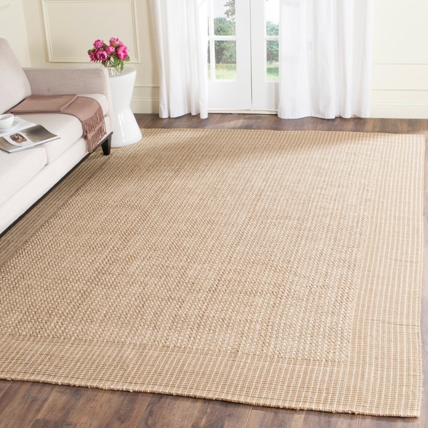 Safavieh Casual Natural Fiber Hand-Woven Loop Ivory / Beige Jute Rug (6' x 9') - 6' x 9'