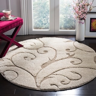 8 Round Oval Square Area Rugs For Less Safavieh Florida Scrollwork Elegance Cream Beige Rug 8 Round