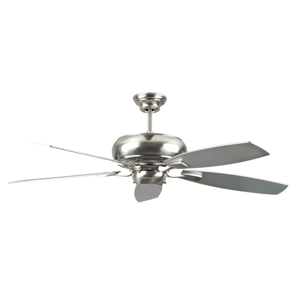 52-Inch Stainless Steel Five Blade Ceiling Fan - Silver - 5 Blade