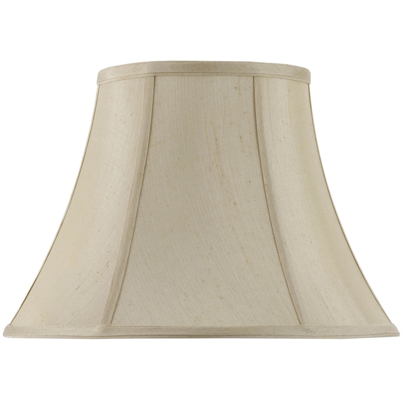 Cal Lighting 16-Inch Vertical Piped Basic Bell Shade - Champagne