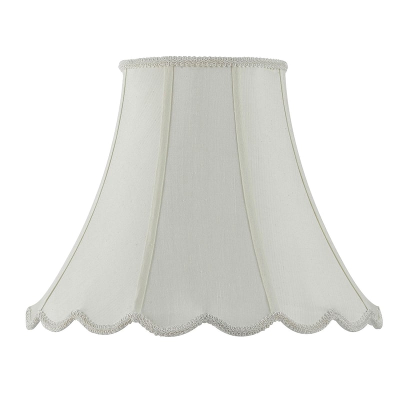 Cal Lighting 18-Inch Vertical Piped Scallop Bell Shade