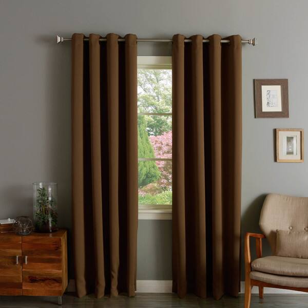 Shop Aurora Home Grommet Top Thermal Insulated 120 Inch Blackout