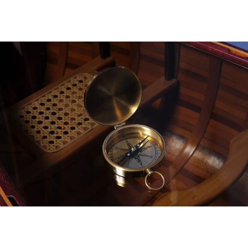 Old Modern Handicrafts Brass Replica Marine Compass
