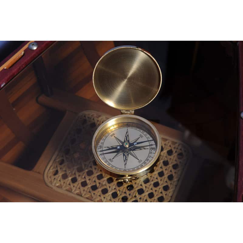 Old Modern Handicrafts Brass Replica Marine Compass