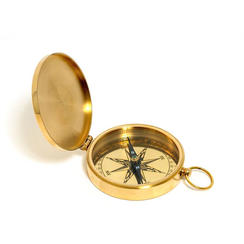 Old Modern Handicrafts Brass Replica Marine Compass