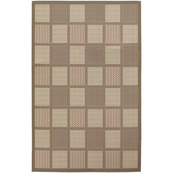 Safavieh Indoor/ Outdoor Abaco Blue/ Natural Rug (53 x 77)