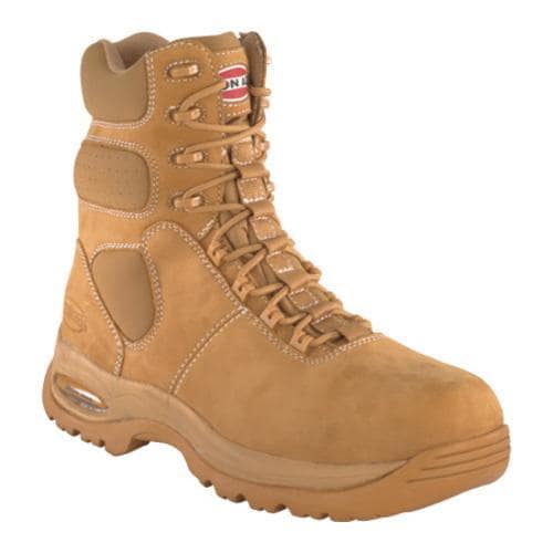 Mens Iron Age Heated 8in Waterproof Insulated Sport Boot Wheat Nubuck