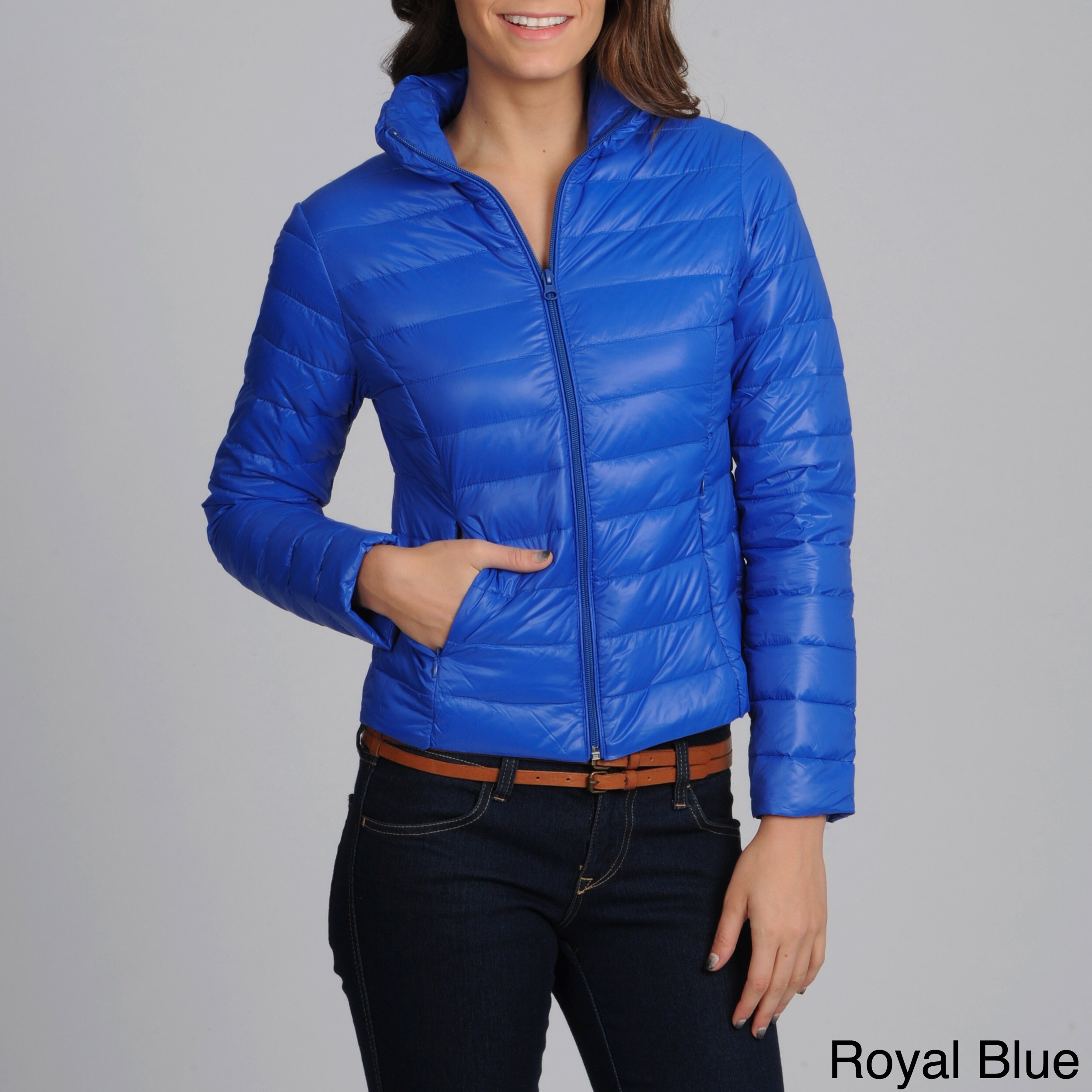 lightweight puffer jacket with hood womens