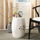 preview thumbnail 1 of 1, SAFAVIEH Paradise Treasures Ivory Cream Ceramic Decorative Garden Stool
