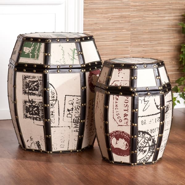 Upton Home Paris Storage Drum Set 7731319