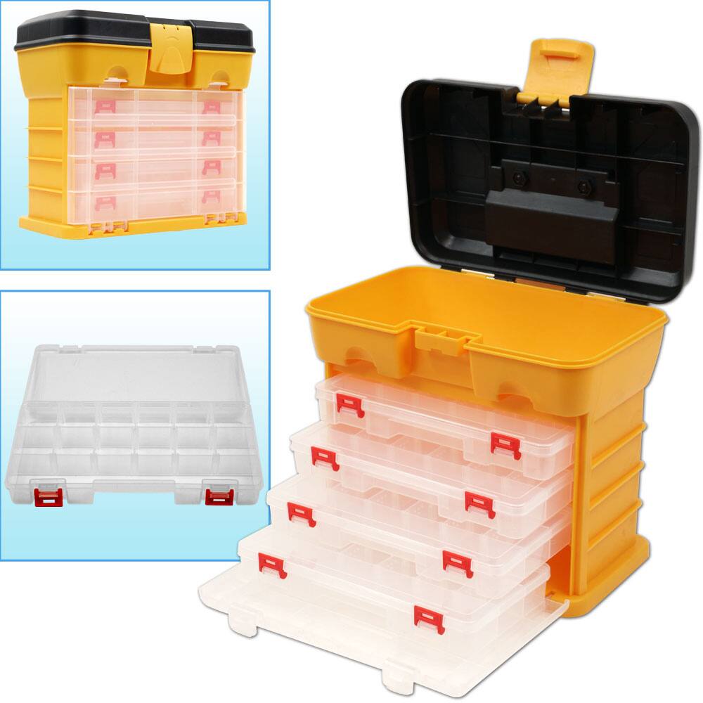 Stalwart 53-compartment Durable Plastic Storage Tool Box
