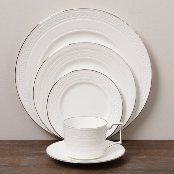Wedgwood Intaglio White 5 piece Fine Bone China Place Setting