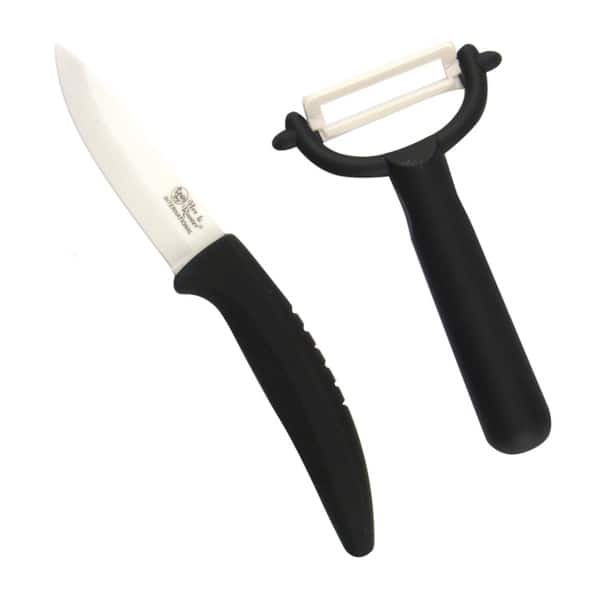 Sharp Blade Kitchen Knife Set with Cover and Peeler