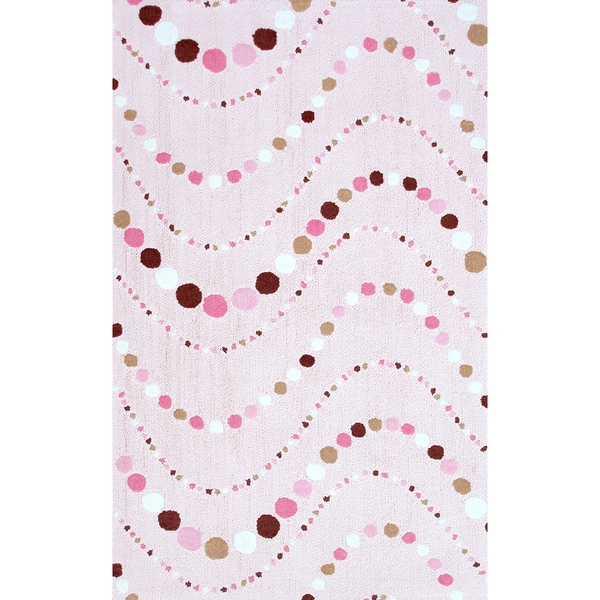 Manam Dot Mania Pink and Brown Rug