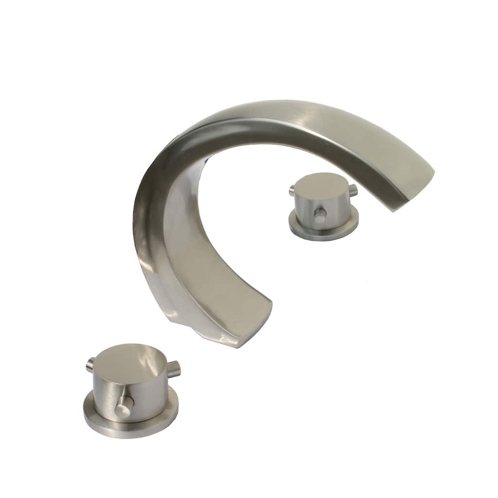 Kokols Wide Spread Bathroom Sink/ Tub Waterfall Brushed Nickel Faucet