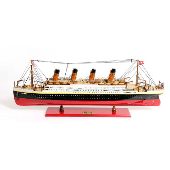 Old Modern Handicrafts Painted Large Titanic Model Ship - Bed Bath ...