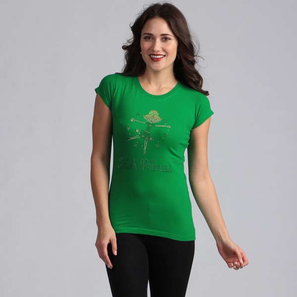 Womens Green Irish Princess T shirt   Shopping   Top