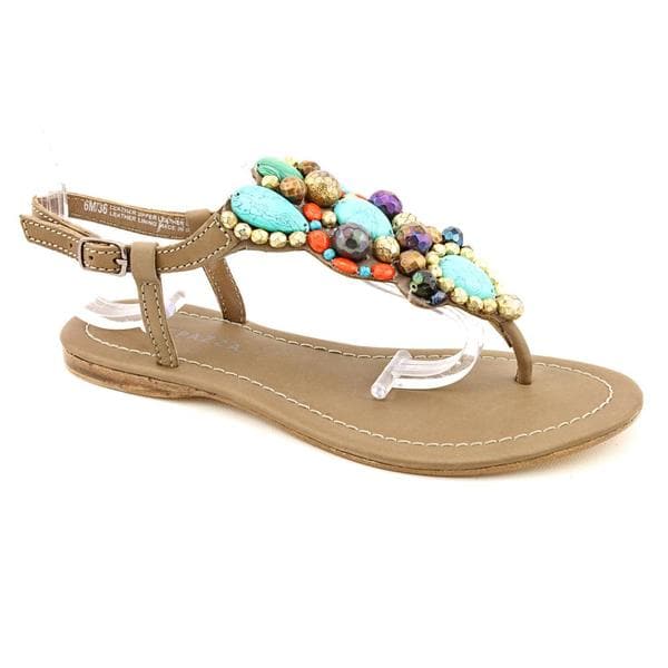 Shop Apepazza Women's 'Ross' Leather Sandals - Free Shipping Today ...