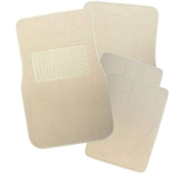 Oxgord Beige 4 piece Car Floor Mats Floor Mats