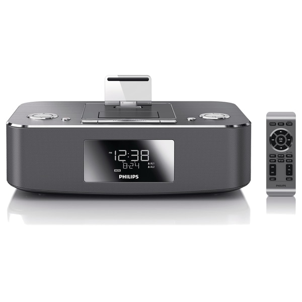 Philips DC390 Desktop Clock Radio - 10 W RMS - Stereo - Apple Dock In