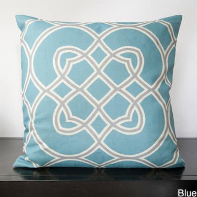 Dallas Geometric Trellis 22-inch Decorative Pillow