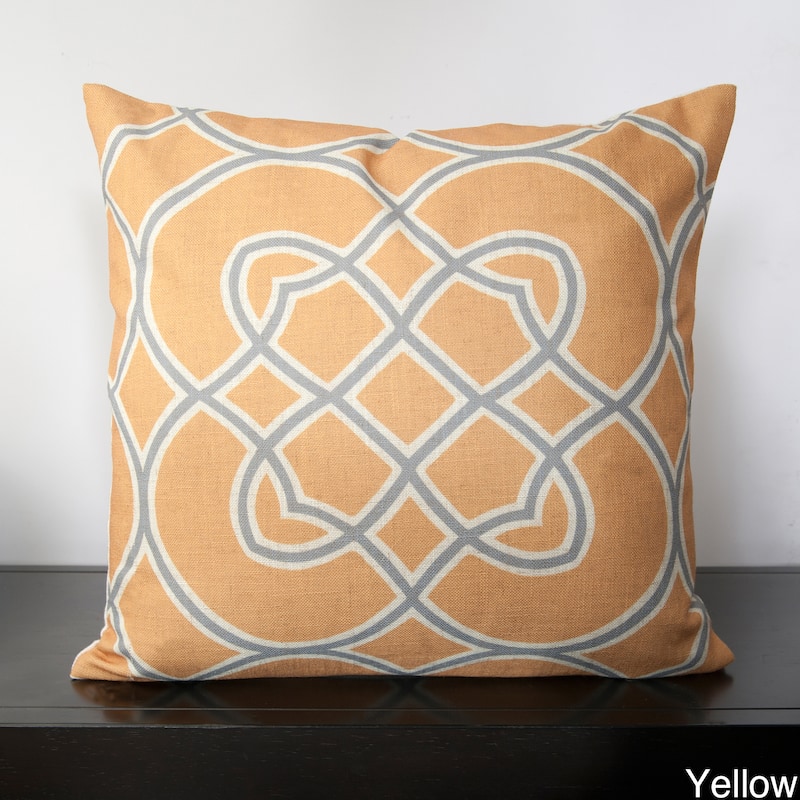 Dallas Geometric Trellis 22-inch Decorative Pillow