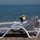 preview thumbnail 3 of 5, Authentic Pestemal Fouta Charcoal Black Turkish Cotton Bath/ Beach Towel