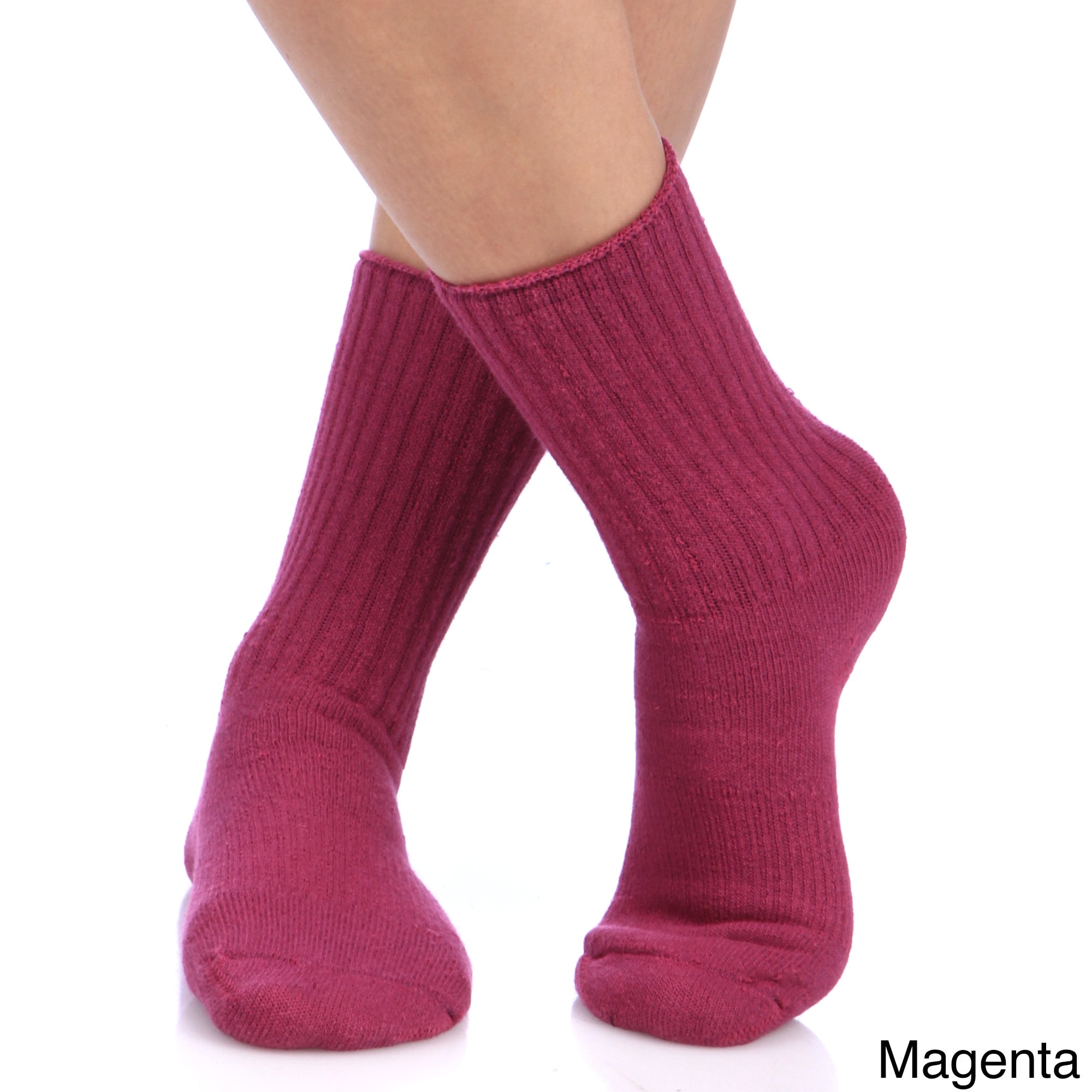 Unisex Alpaca Wool Blend Recreational Socks (pack Of 3)