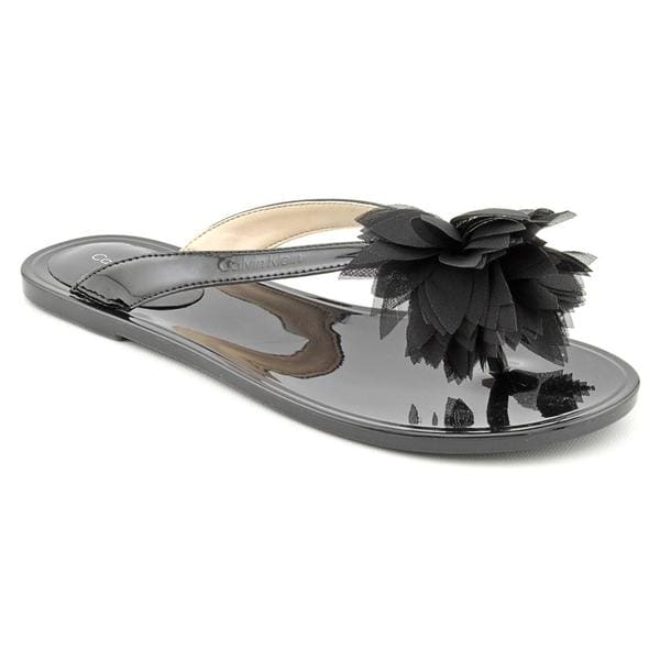 Calvin Klein Women's 'Jade' Patent Leather Sandals (Size 6) Calvin Klein Sandals