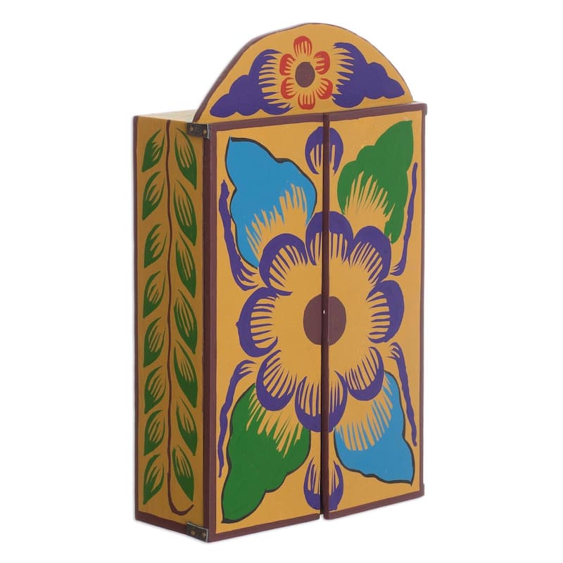 Handmade Plywood and Ceramic Yawar Fiesta Retablo (Peru)