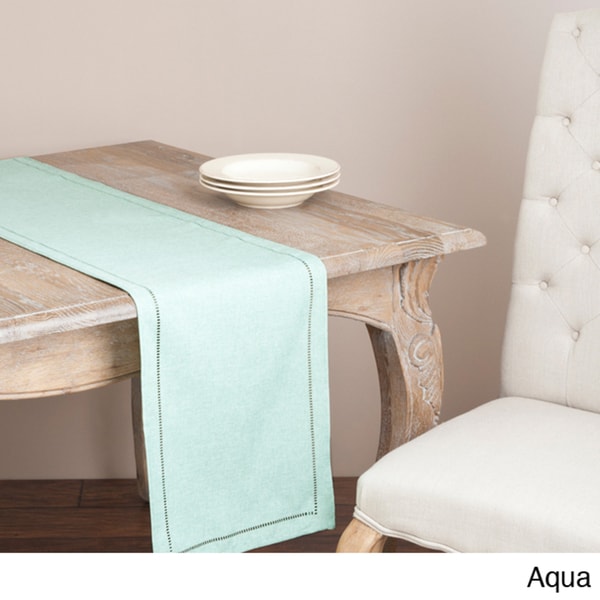 Saro Hemstitched 72inch Table Runner Free Shipping On Orders Over 45 15138349