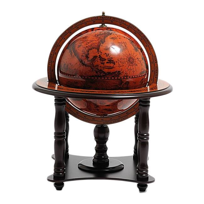 Old Modern Handicrafts Classic Wooden Globe on Stand