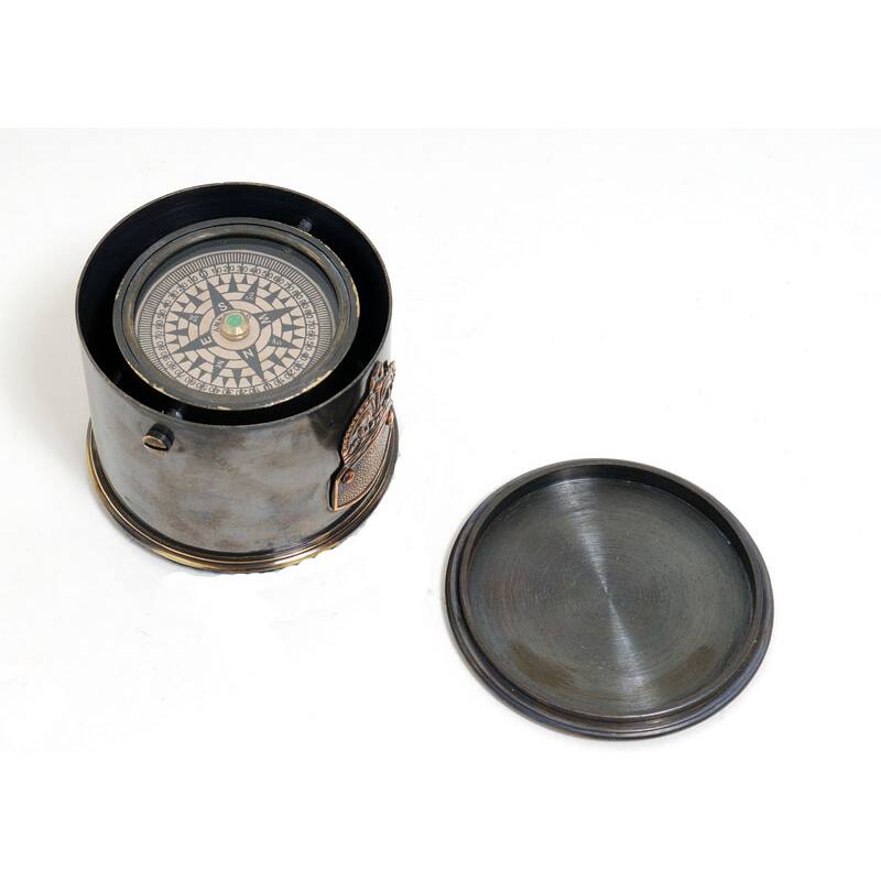 Old Modern Handicrafts Functional Drum Compass