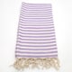 preview thumbnail 5 of 5, Authentic Pestemal Fouta Lilac Purple Turkish Cotton Bath/ Beach Towel