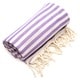 preview thumbnail 1 of 5, Authentic Pestemal Fouta Lilac Purple Turkish Cotton Bath/ Beach Towel