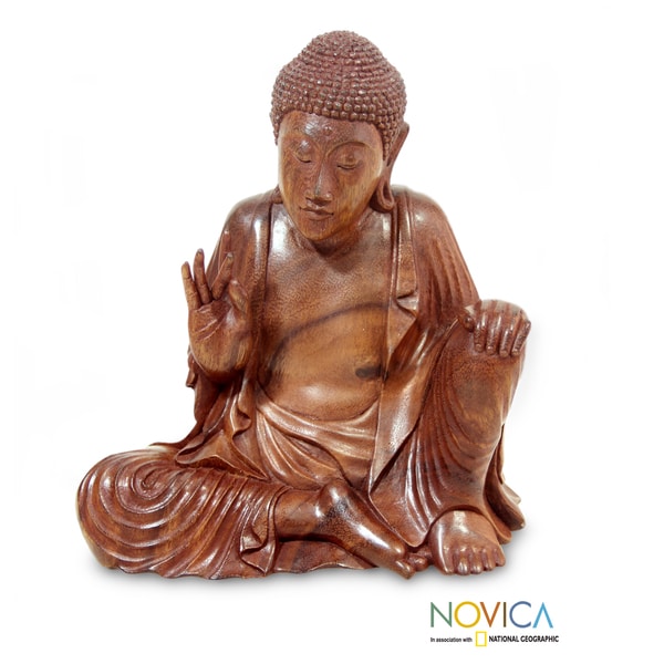 Suar Wood Buddhas Lesson Sculpture (Indonesia)   15143371