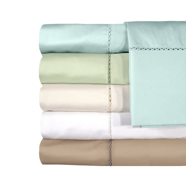 Grand Luxe Egyptian Cotton Sateen Bellisimo Deep Pocket 300 Thread Count Sheet Set