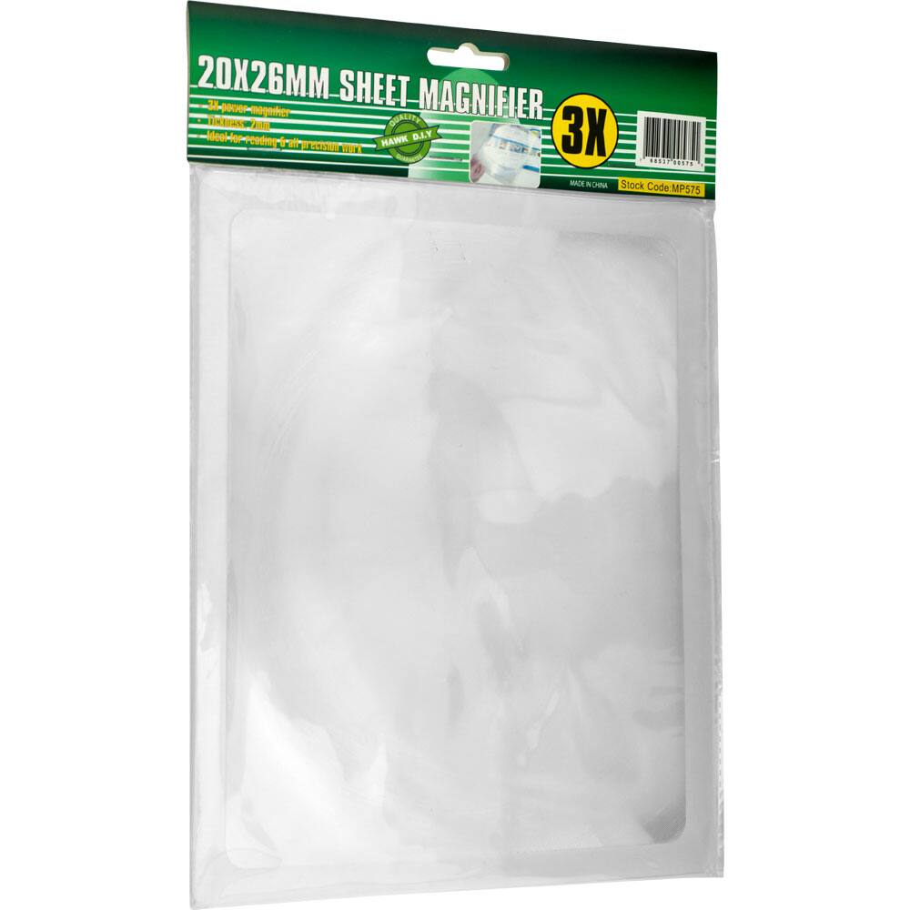 Stalwart 3x Magnifying Plastic Sheet