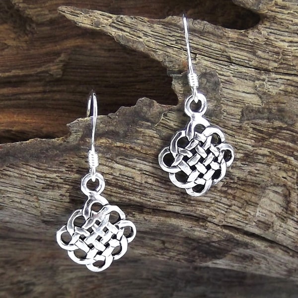 Cute Celtic Knot .925 Silver Dangle Earrings (Thailand) - 15143781 ...