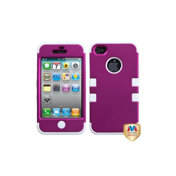 MYBAT Titanium Pink/ White TUFF Case for Apple® iPhone 4/ 4S