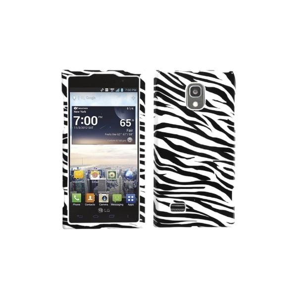 MYBAT Zebra Skin Phone Case Cover for LG VS930 Spectrum 2 Eforcity Cases & Holders