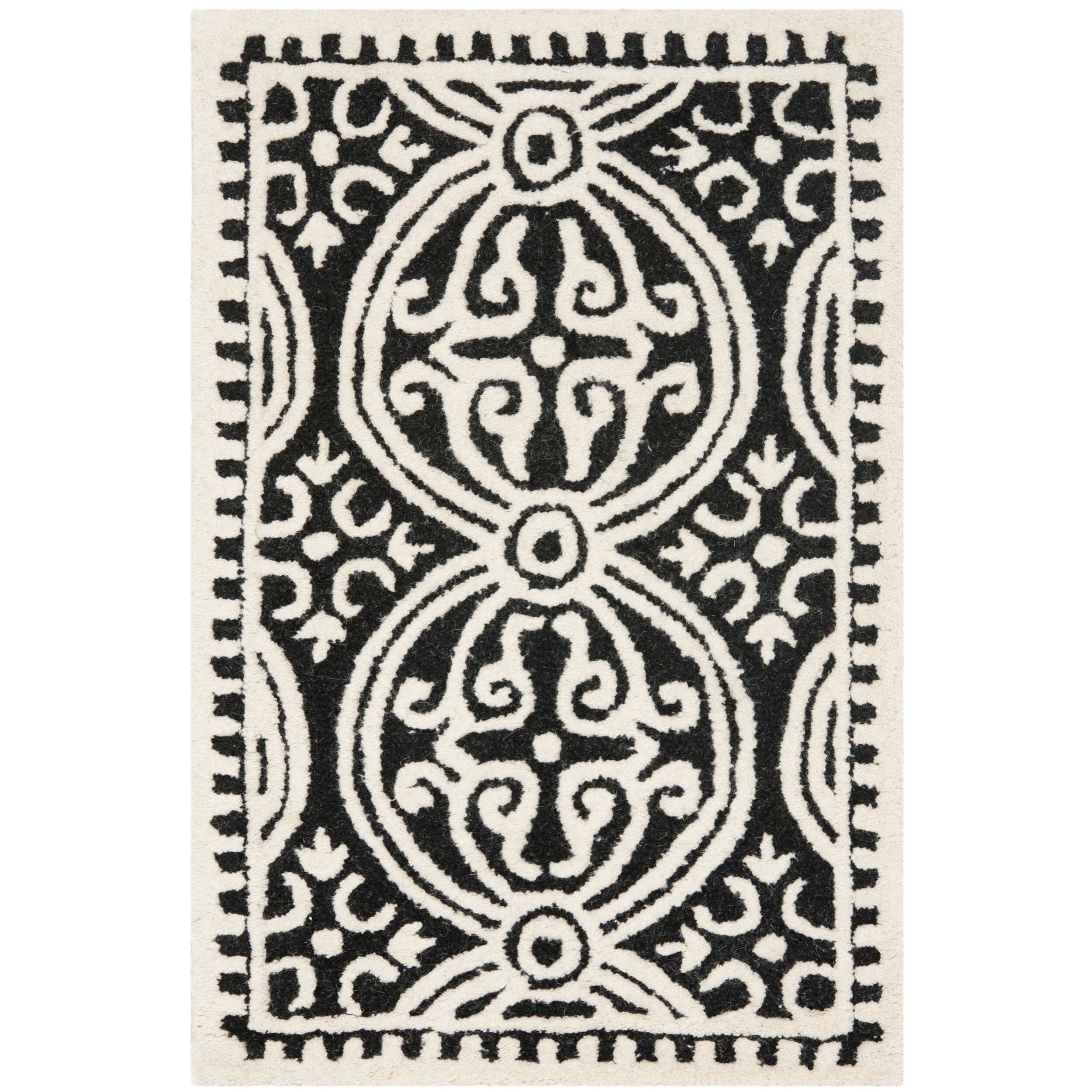 Shop Safavieh Handmade Cambridge Moroccan Black Ivory Rug X On Sale Free Shipping