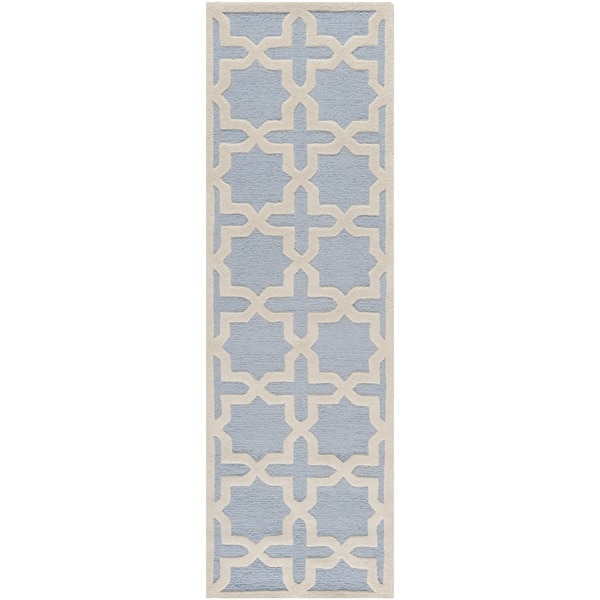 Safavieh Handmade Cambridge Moroccan Light Blue Wool Accent Rug (26