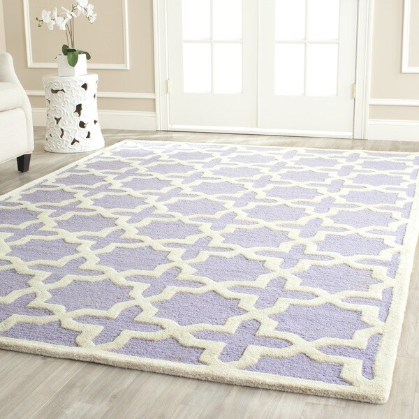 Safavieh Handmade Moroccan Cambridge Lavender Wool Rug - 8' x 10'