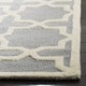 Grey and white moroccan rug